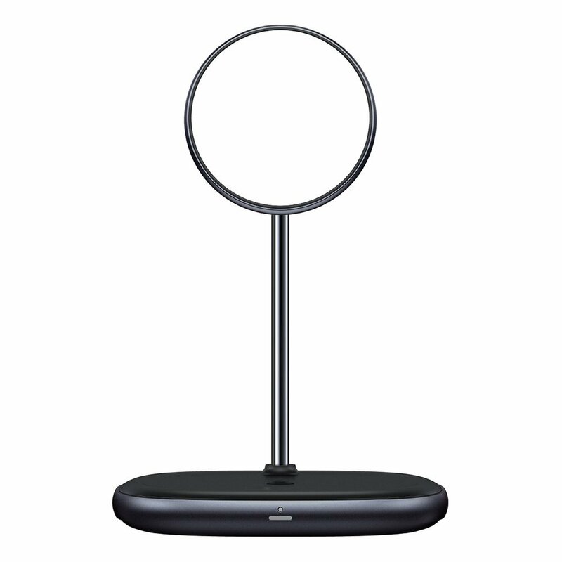 Statie incarcare Baseus, incarcator wireless iPhone 12, negru, WXSW-C01