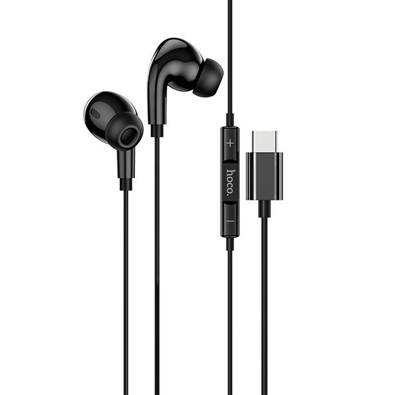 Casti in-ear Hoco M83, Hi-Res audio, USB-C, 1.2m, negru