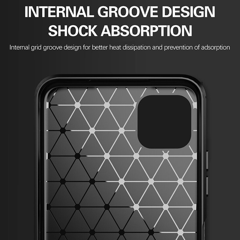 Husa Samsung Galaxy A22 5G Techsuit Carbon Silicone, negru