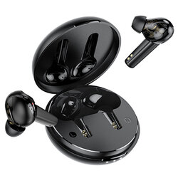 Casti wireless in-ear Hoco ES55, Bluetooth TWS earbuds, negru