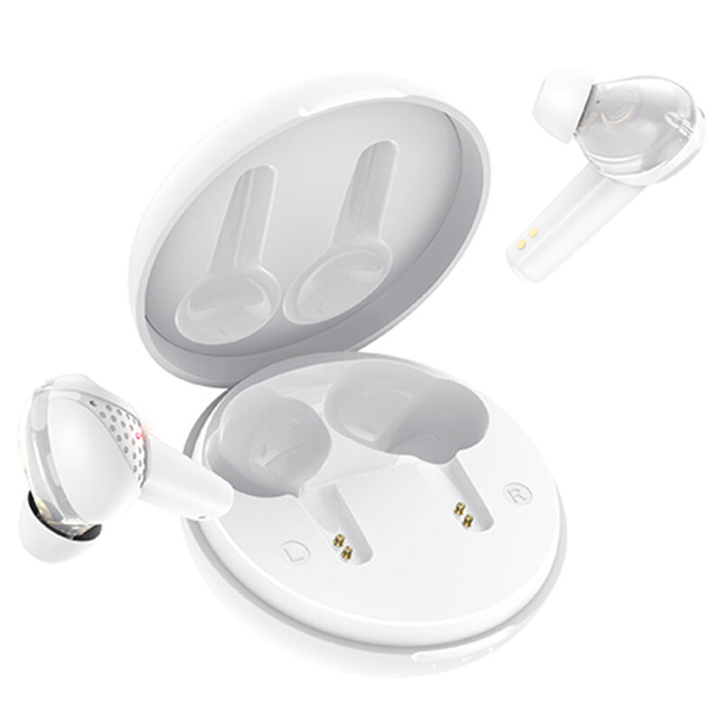 Casti wireless in-ear Hoco ES55, Bluetooth TWS earbuds, alb