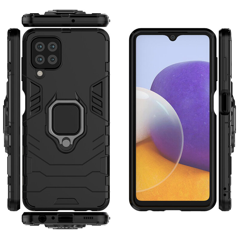 Husa Samsung Galaxy A22 4G Techsuit Silicone Shield, negru