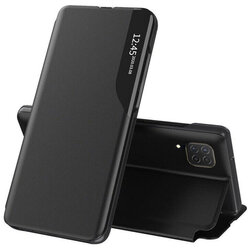 Husa Samsung Galaxy A22 4G Eco Leather View Flip Tip Carte - Negru