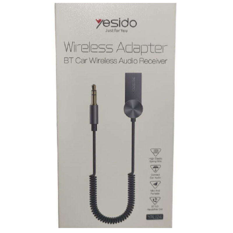 Adaptor audio Bluetooth Auxiliar Jack universal Yesido YAU24