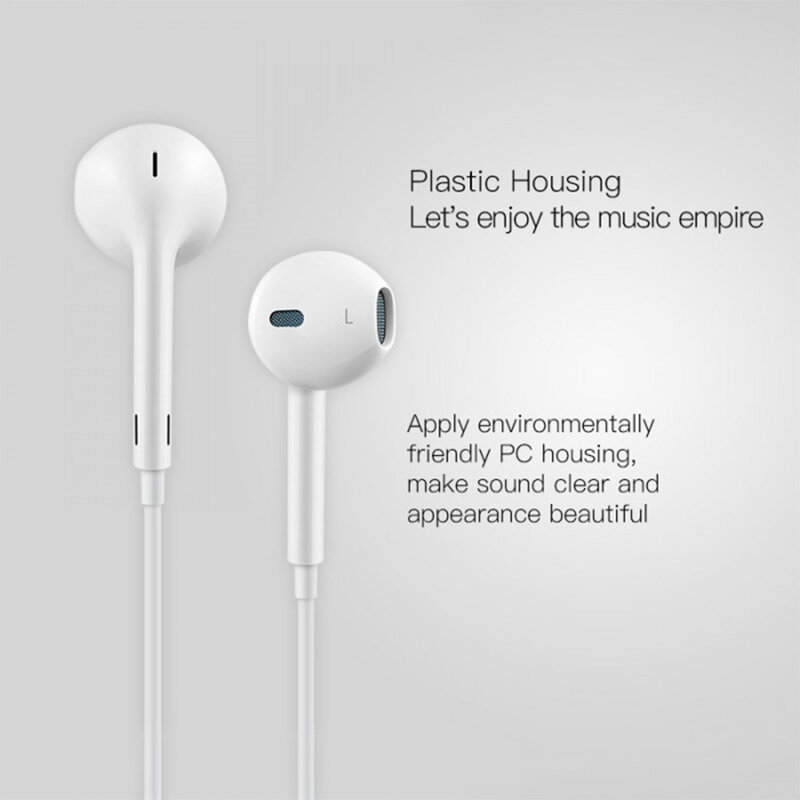Casti iPhone in-ear cu fir Yesido YH20, stereo, Lightning, alb