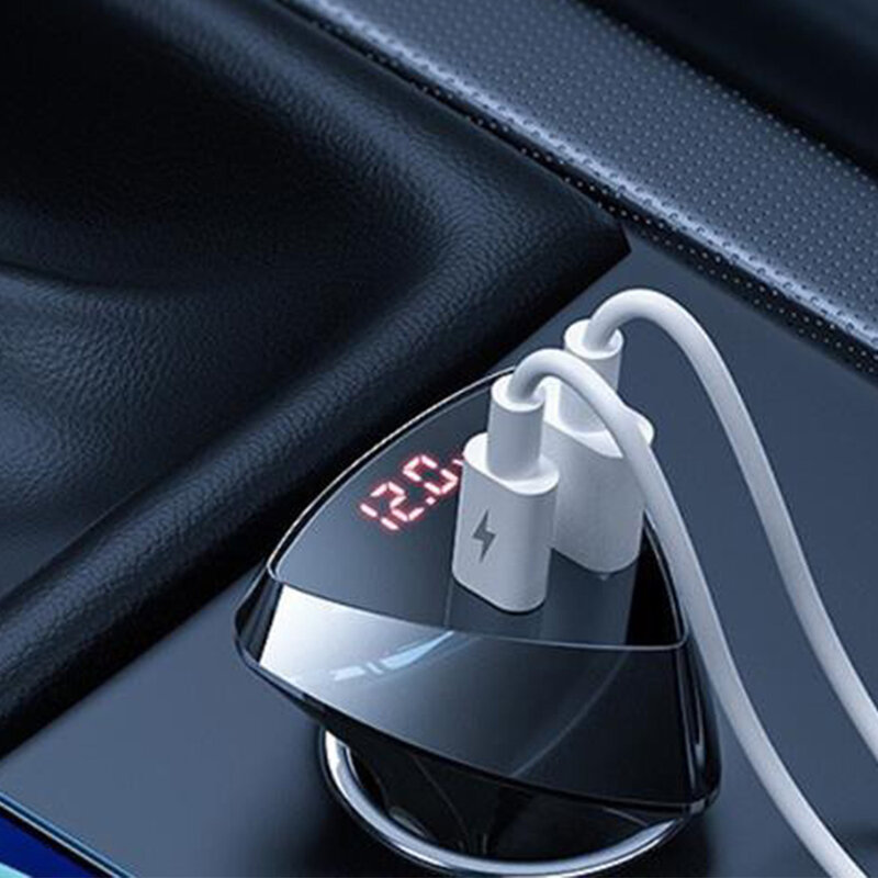 Incarcator auto Fast Charge Remax USB + Type-C, 45W, negru, RCC232