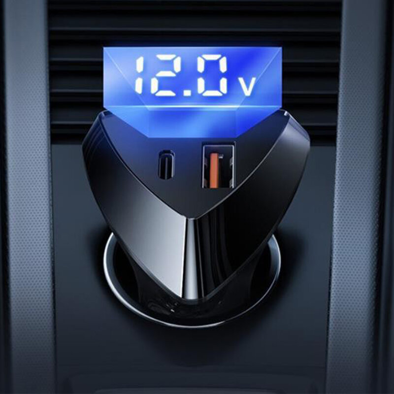 Incarcator auto Fast Charge Remax USB + Type-C, 45W, negru, RCC232