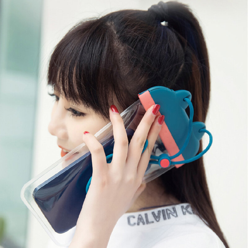 Husa subacvatica telefon Remax, carcasa waterproof, albastru, RT-W4