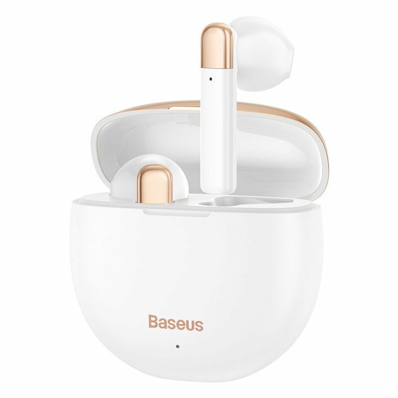 Casti Bluetooth in-ear Baseus, TWS earbuds, alb, NGW2-02