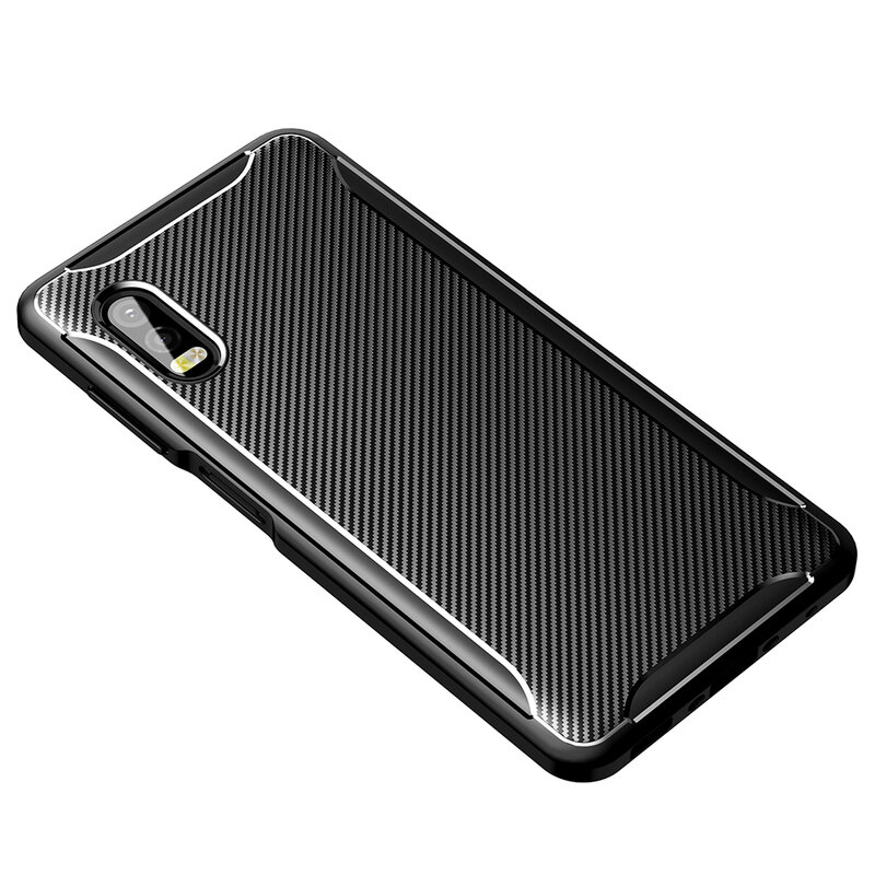 Husa Samsung Galaxy Xcover Pro Carbon Fiber Skin - Negru