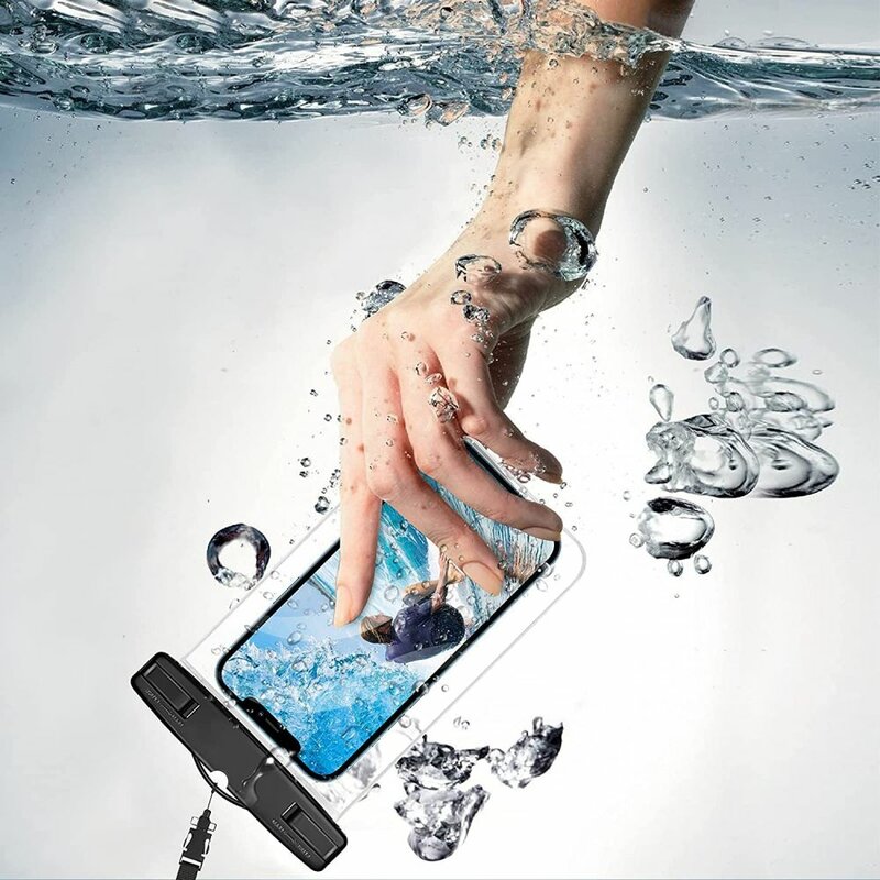 Husa subacvatica telefon Tech-Protect, carcasa waterproof, negru