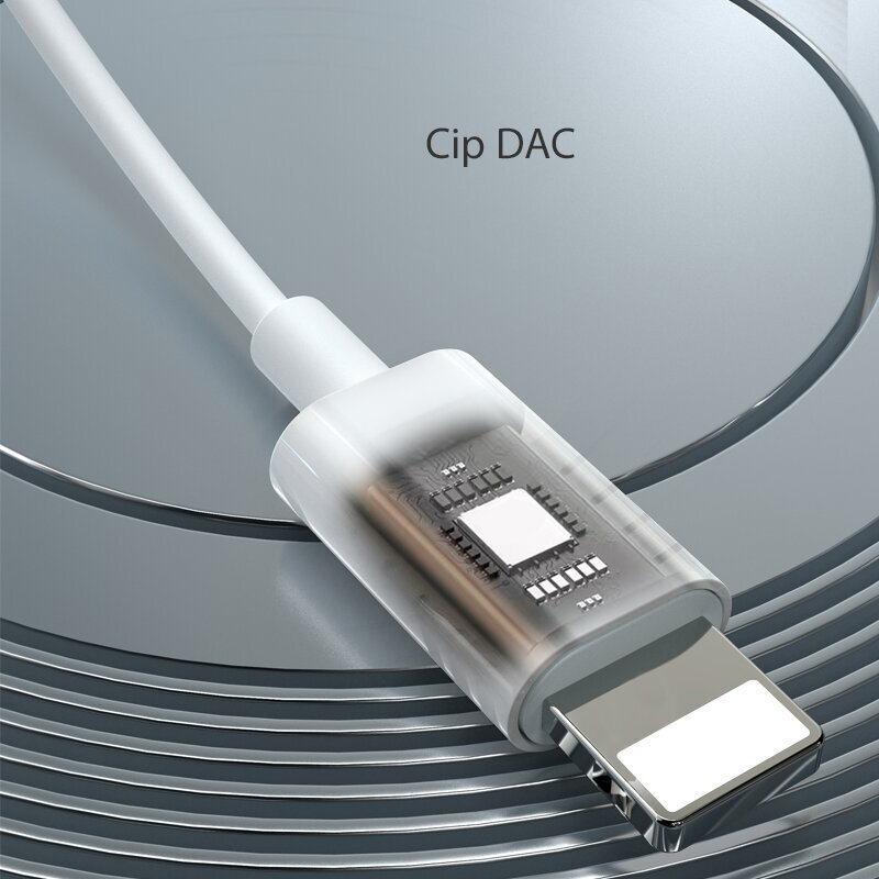 Casti iPhone in-ear cu fir Yesido YH36, stereo, Lightning, alb