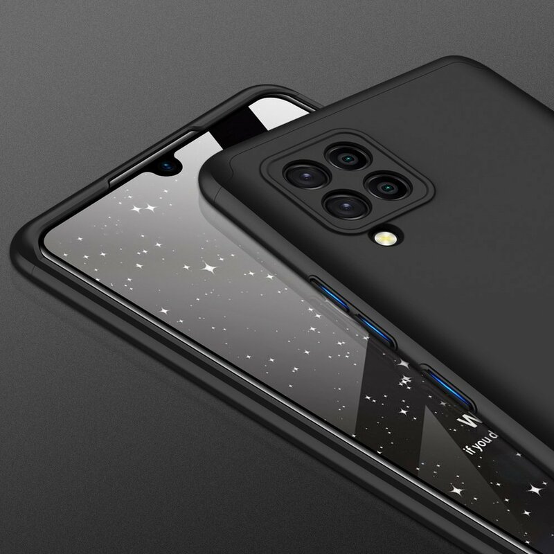 [Pachet 360°] Husa + Folie Samsung Galaxy A22 4G GKK Original - Negru