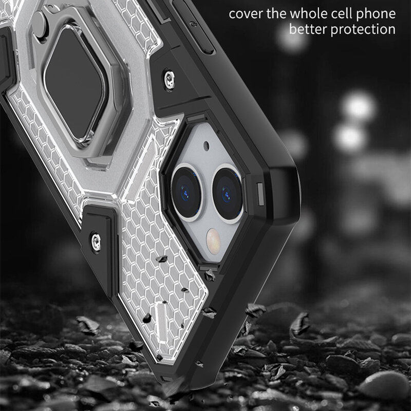 Husa antisoc iPhone 13 Techsuit Honeycomb, roz