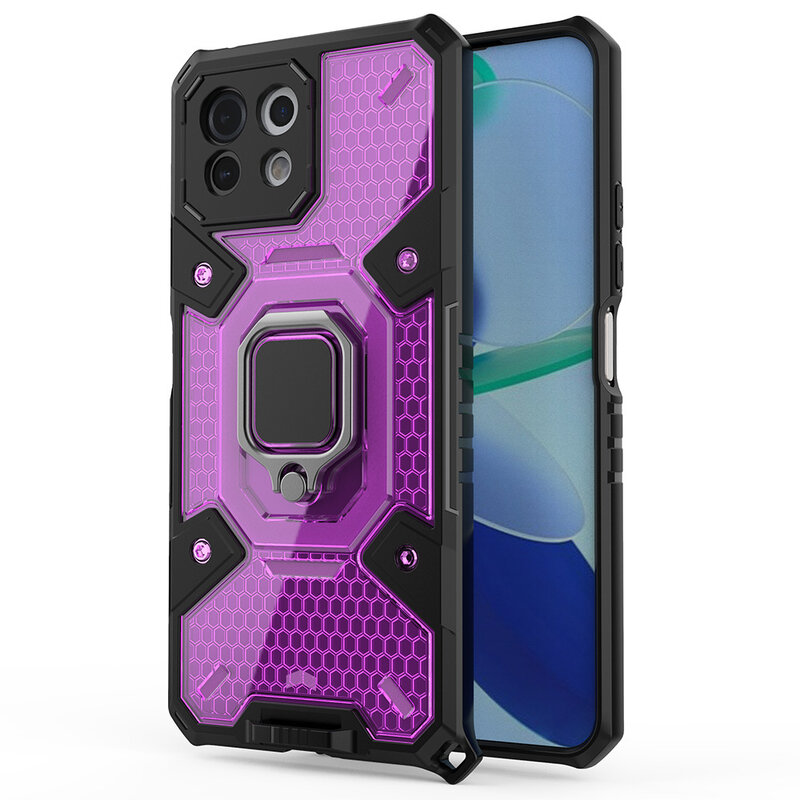 Husa antisoc Xiaomi Mi 11 Lite Techsuit Honeycomb, roz