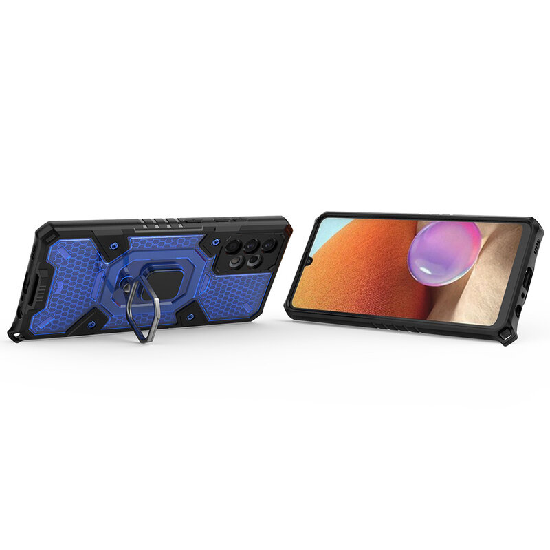 Husa antisoc Samsung Galaxy A32 4G Techsuit Honeycomb, albastru