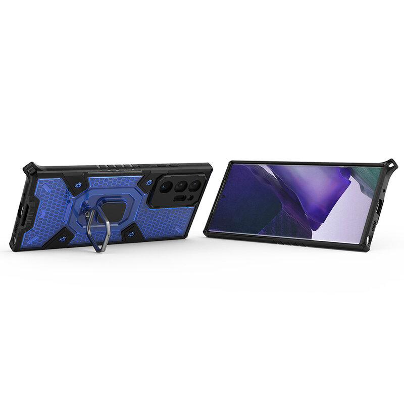 Husa antisoc Samsung Galaxy Note 20 Ultra Techsuit Honeycomb, albastru