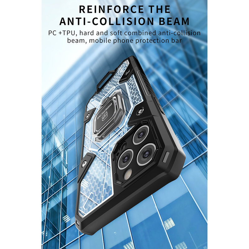 Husa antisoc iPhone 12 Pro Techsuit Honeycomb, roz