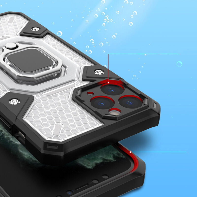 Husa antisoc iPhone 11 Pro Techsuit Honeycomb, albastru