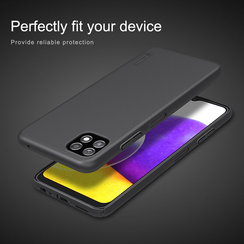 Husa Samsung Galaxy A22 5G Nillkin Super Frosted Shield, negru