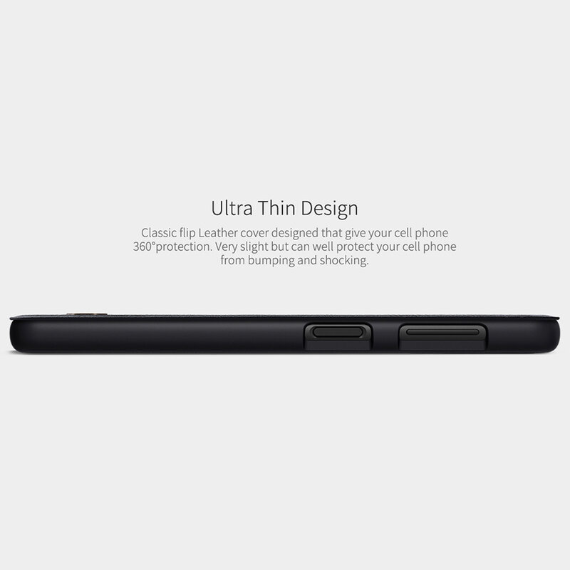 Husa Samsung Galaxy A22 4G Nillkin QIN Leather, negru