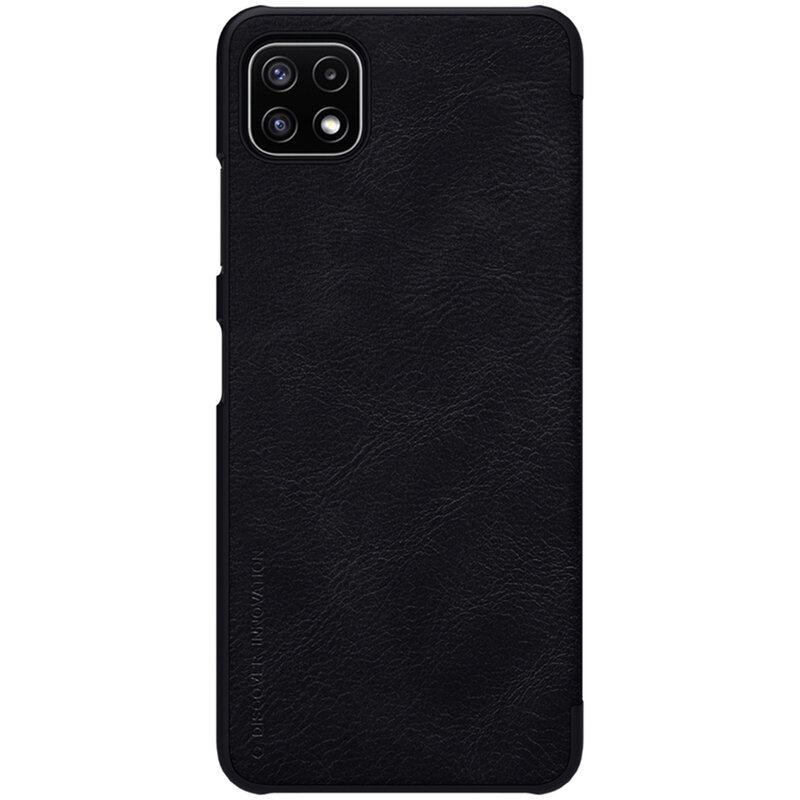 Husa Samsung Galaxy A22 5G Nillkin QIN Leather, negru