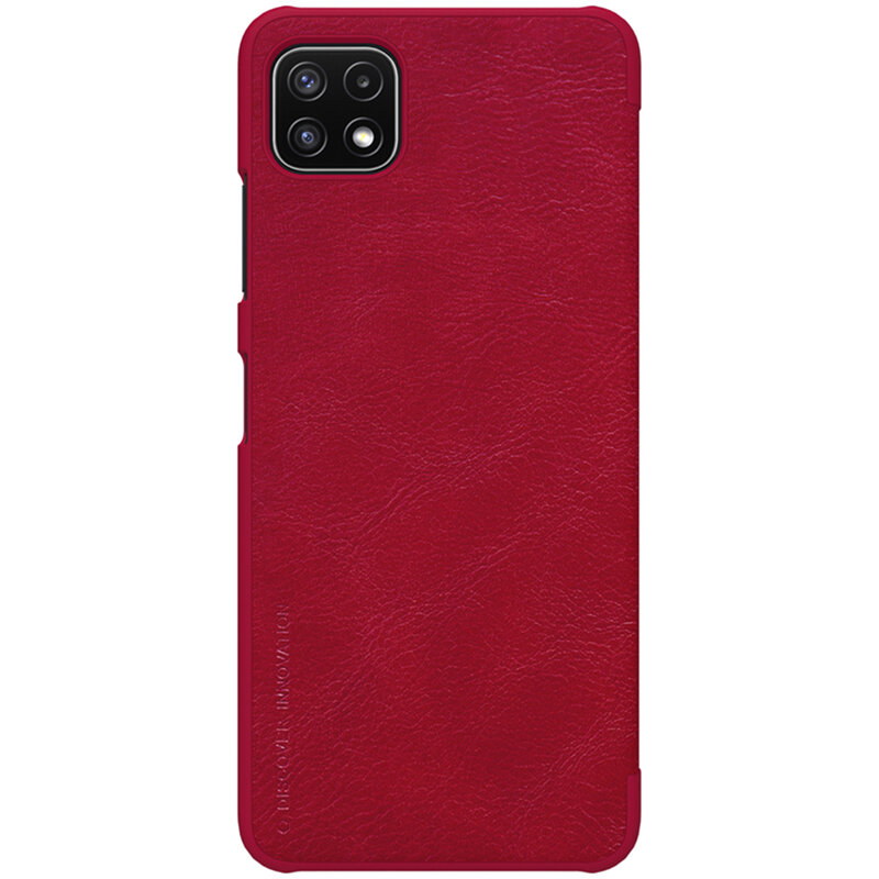 Husa Samsung Galaxy A22 5G Nillkin QIN Leather, rosu