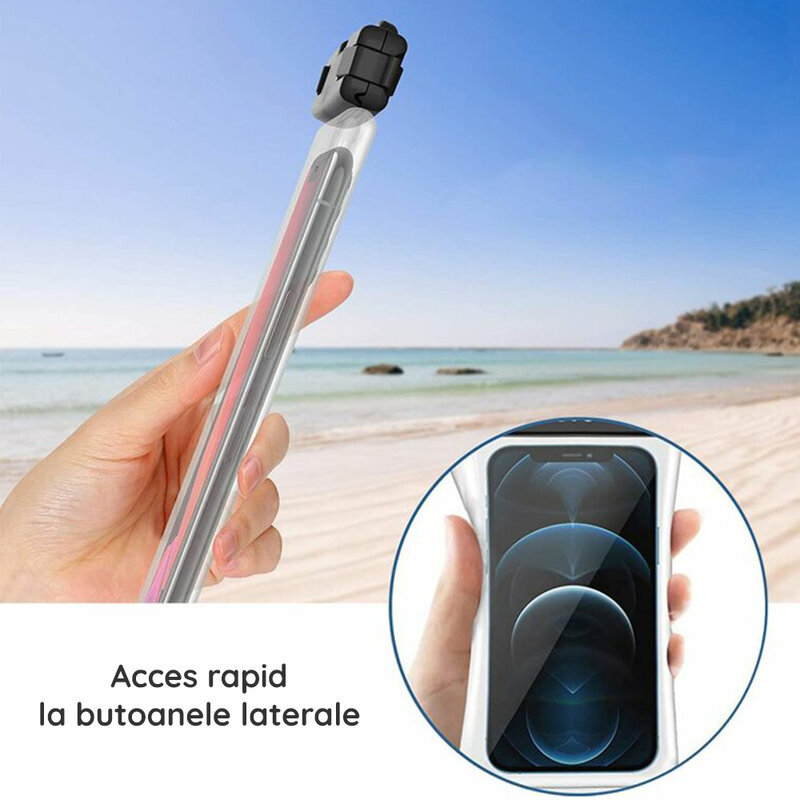 Husa subacvatica telefon Tech-Protect, carcasa waterproof, negru