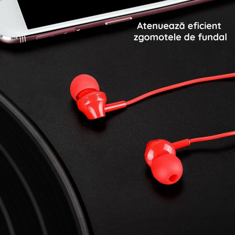Casti In-Ear Cu Microfon Hoco M14 - Rosu