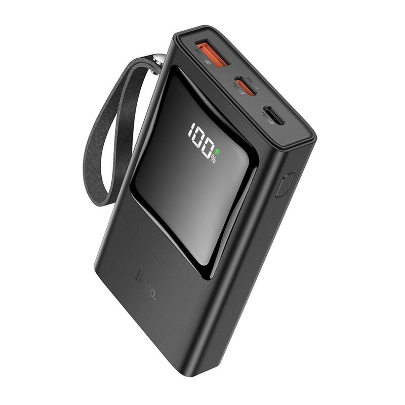 Baterie externa 10000mAh Hoco Q4, 2x Type-C PD20W + USB 22.5W, negru