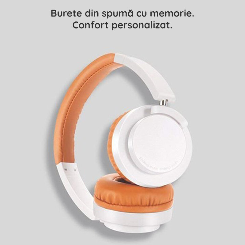 Casti On-Ear Wired Foldable Recci REH-A02 DeepSound  - Alb