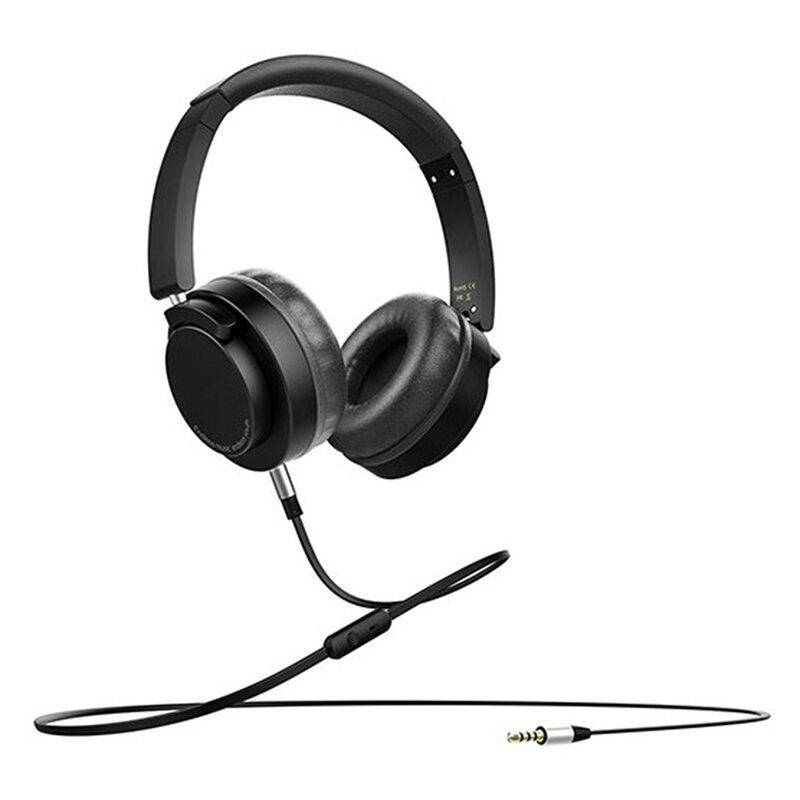 Casti On-Ear Wired Foldable Recci REH-A02 DeepSound  - Negru