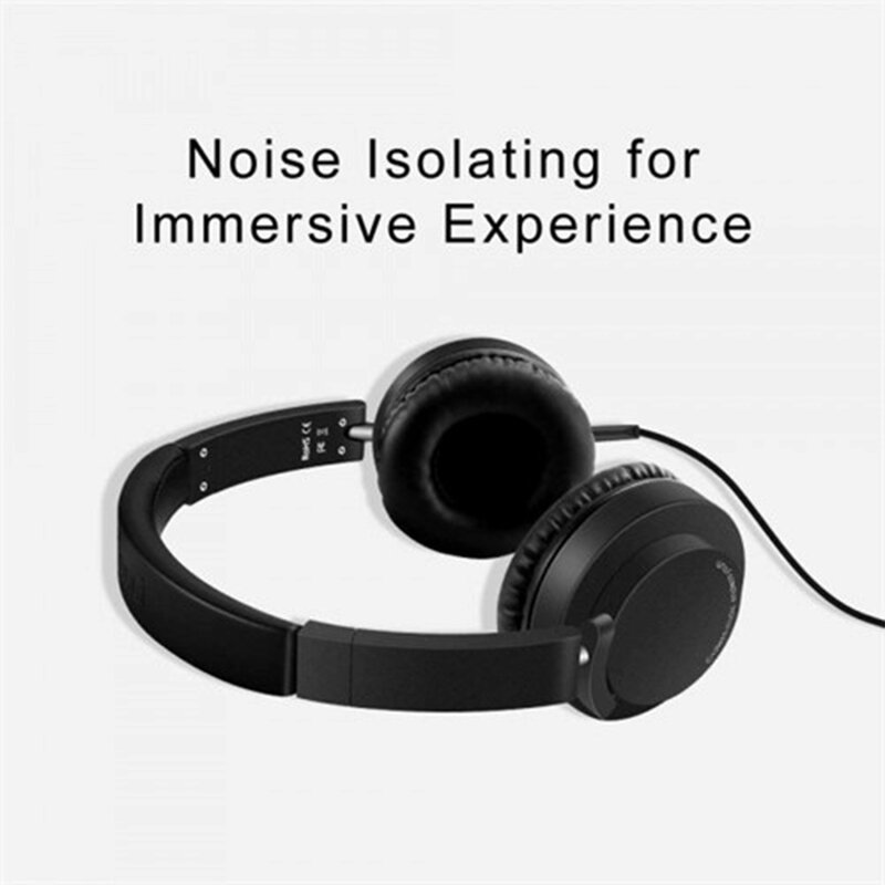 Casti On-Ear Wired Foldable Recci REH-A02 DeepSound  - Negru