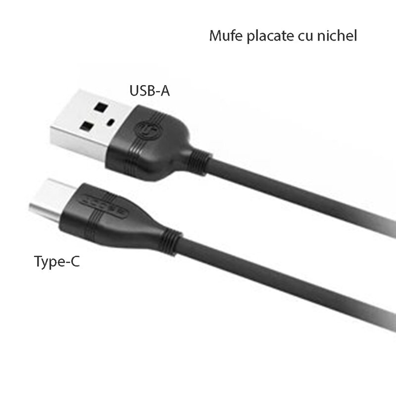 Cablu de date Type-C Proda PD-B05a 1.2M - Negru