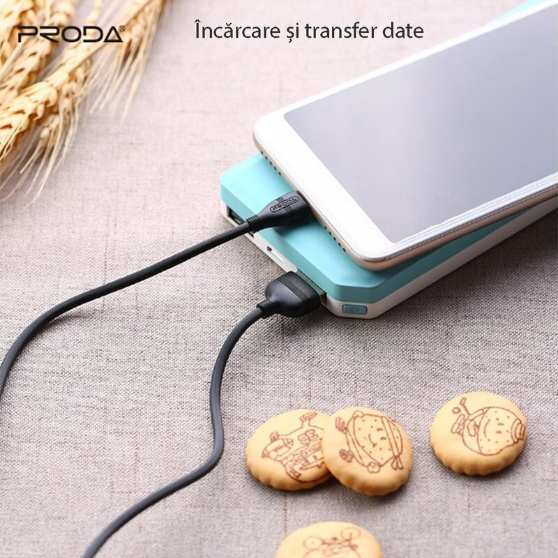 Cablu de date Type-C Proda PD-B05a 1.2M - Negru