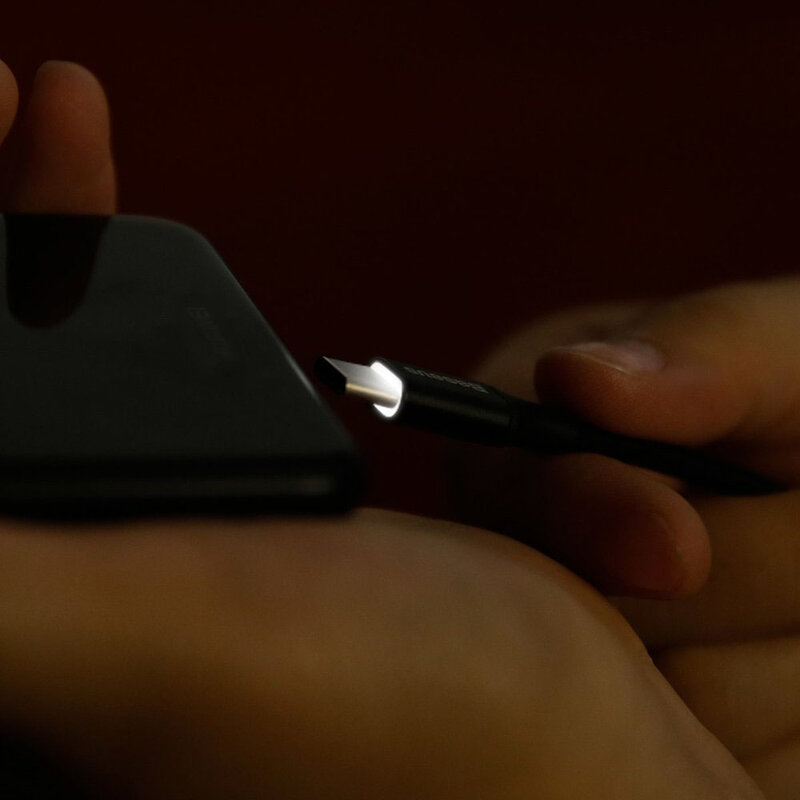 Cablu de date Type-C Baseus Rapid 2A, 1M Lungime Cu Invelis Textil - CATSU-B01 - Black