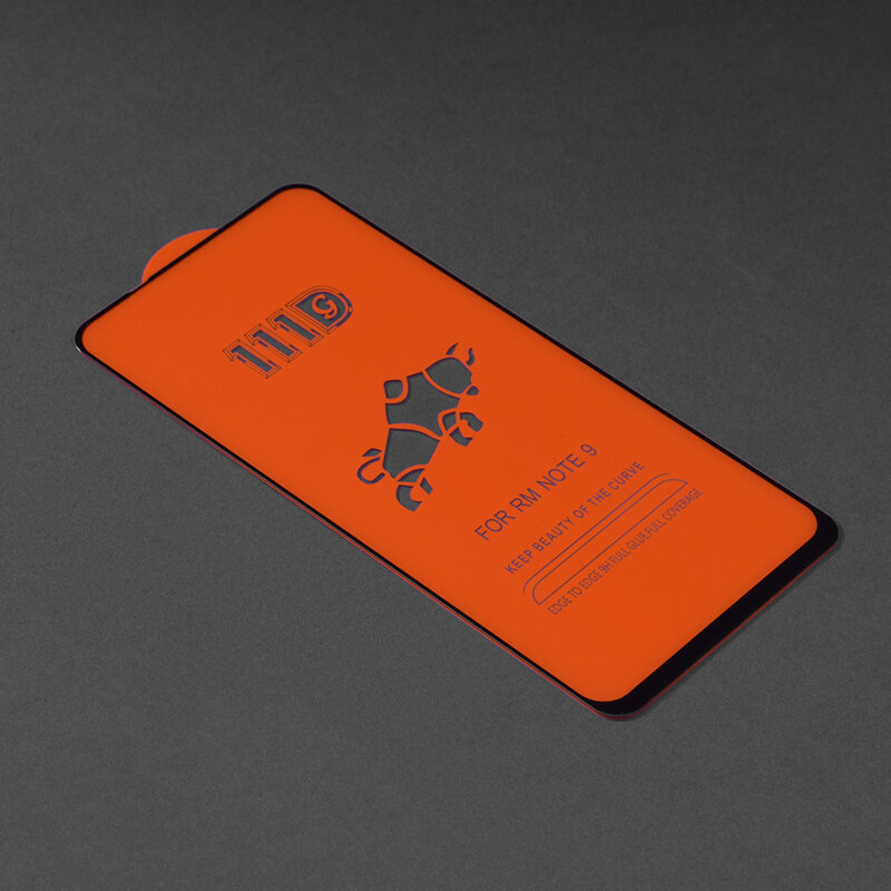 Folie sticla Xiaomi Redmi Note 9 Techsuit 111D Full Glue Full Cover, negru