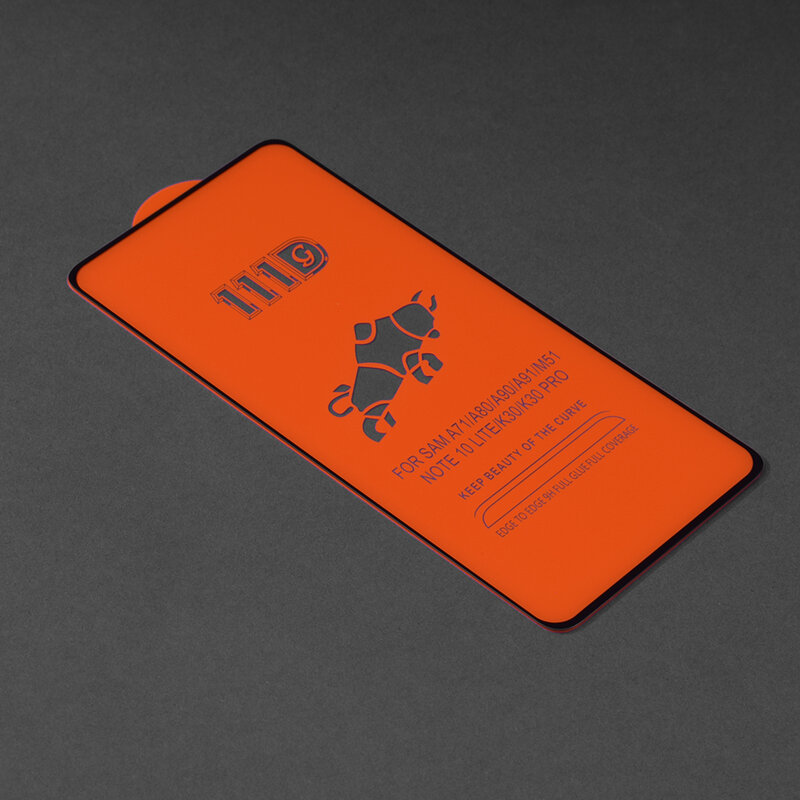 Folie sticla Xiaomi Redmi Note 9S Techsuit 111D Full Glue Full Cover, negru