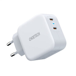 Incarcator Fast Charge Choetech, 2x Type-C PD40W, alb, PD6009