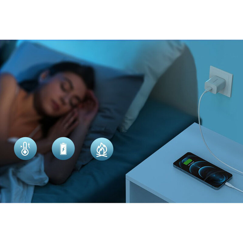 Incarcator priza Choetech, Type-C PD20W, 3A, alb, PD5005