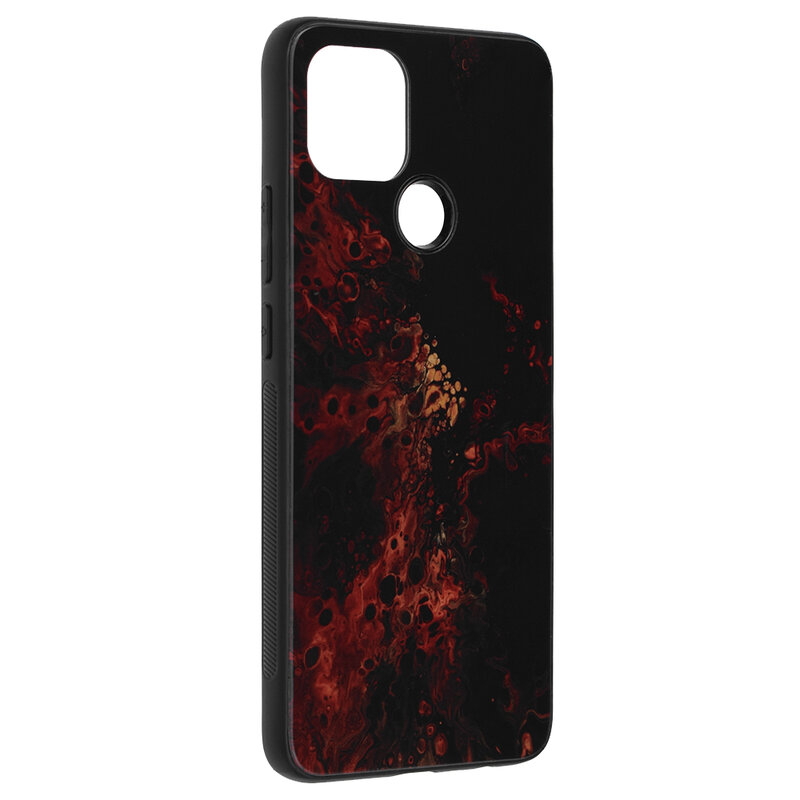 Husa Oppo A15 Techsuit Glaze, Red Nebula