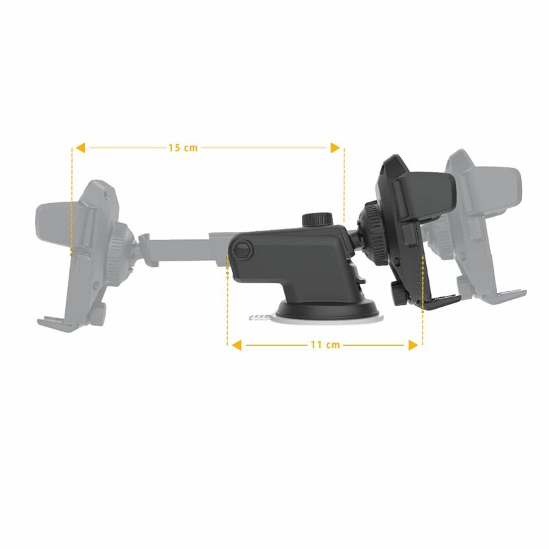 Suport telefon auto Tech-Protect Dash V2, prindere parbriz, bord, negru