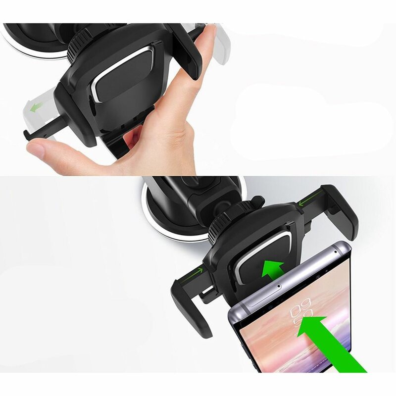 Suport telefon auto Tech-Protect Dash V2, prindere parbriz, bord, negru