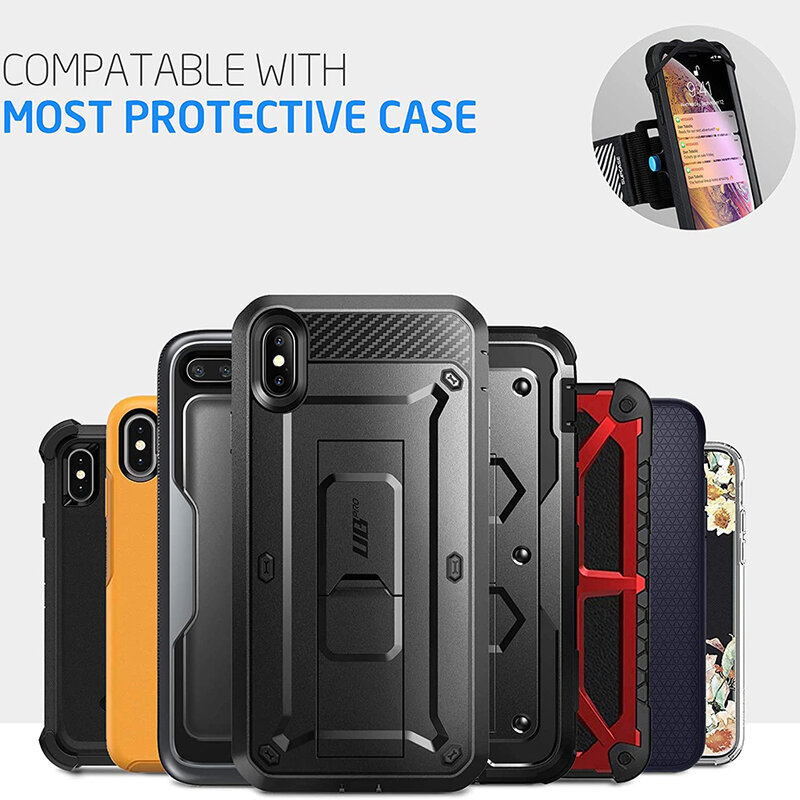 Husa brat telefon pentru alergat, jogging Supcase Armband, negru