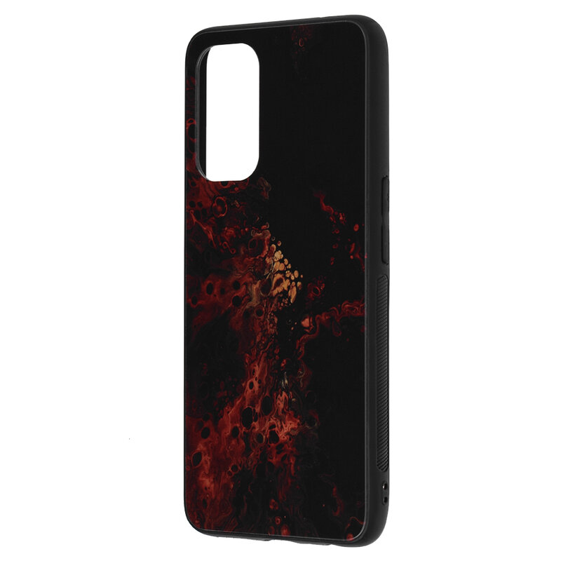 Husa Oppo Reno5 5G Techsuit Glaze, Red Nebula