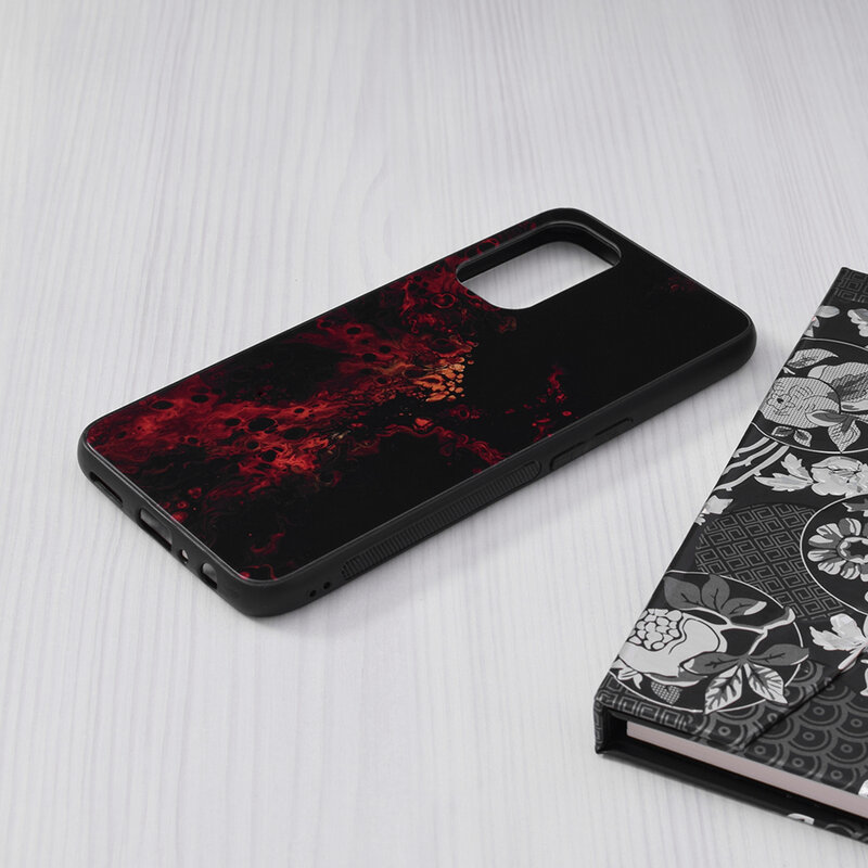 Husa Oppo Reno5 5G Techsuit Glaze, Red Nebula