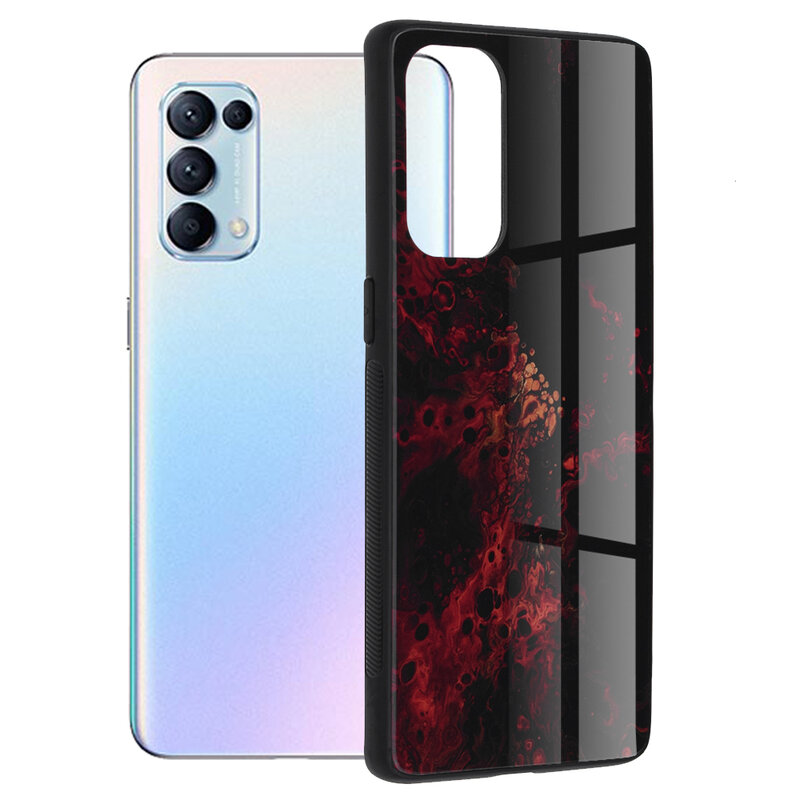 Husa Oppo Reno5 Pro 5G Techsuit Glaze, Red Nebula
