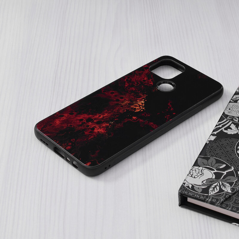 Husa Oppo A15 Techsuit Glaze, Red Nebula