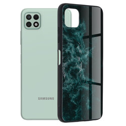 Husa Samsung Galaxy A22 5G Techsuit Glaze, Blue Nebula
