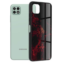 Husa Samsung Galaxy A22 5G Techsuit Glaze, Red Nebula